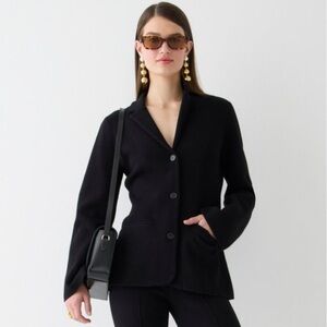 JCREW Waisted sweater-blazer with stretch